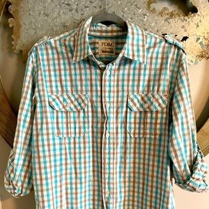 Men’s large collared shirt